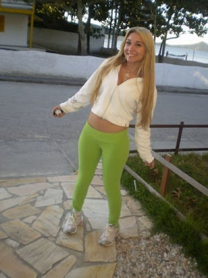 Rate This Blonde Girl Wearing Tight Trousers