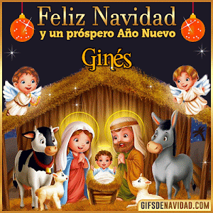 Feliz Navidad y próspero Año Nuevo Ginés