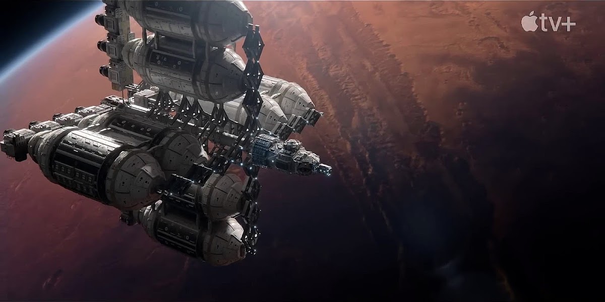 Asteroid mining ship leaving Martian orbit in 'For All Mankind' season 4