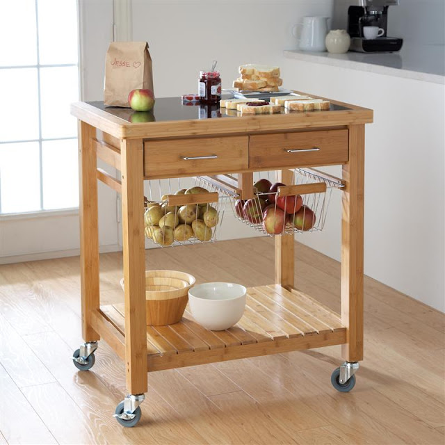 Bamboo Kitchen Cart