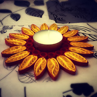 quilling candel Holder