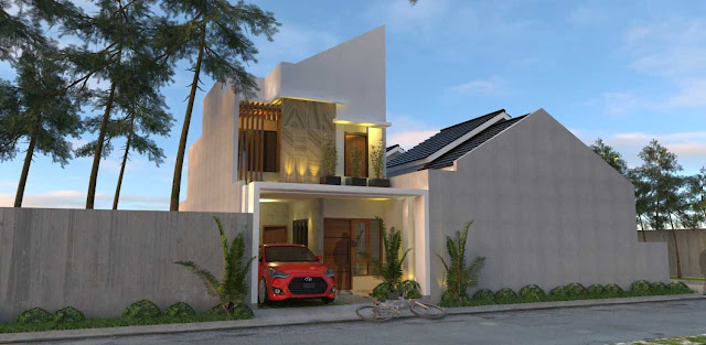 Desain Rumah Minimalis 2 Lantai Yang Modern 