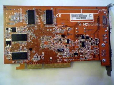 Тыльная сторона Ati Radeon 9550