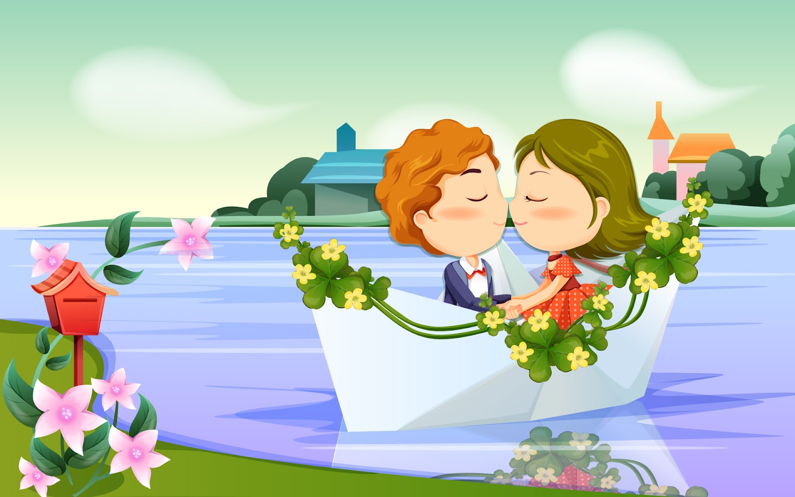  Cartoon  Wallpapers Best romantic  cartoons  wallpaper 2012