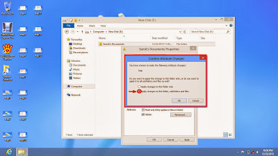 Learn how to hide files and folders in windows 8 step14