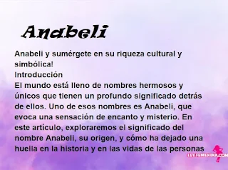 significado del nombre Anabeli