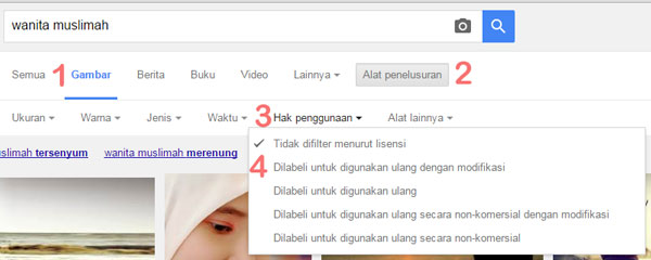 tips memilih gambar blog