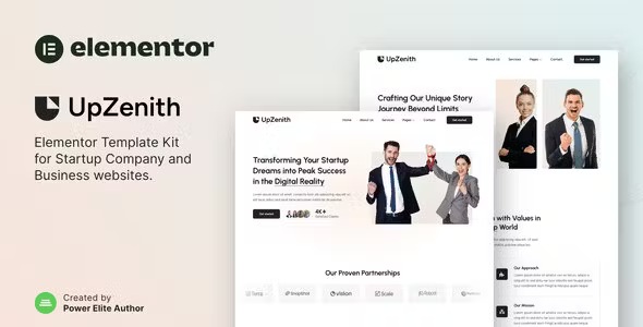 Best Startup Company & Business Elementor Template Kit