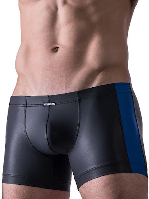 Manstore Hip Boxer M521 Underwear Black-Blue Cool4guys Online Store