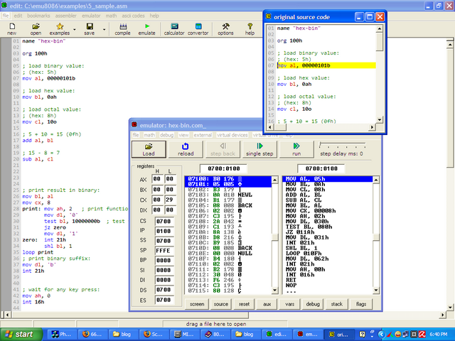 Download Emu8086 Convert Hexadecimal Binary Danieltroy4 S Blog