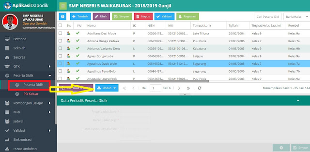 Cara Download Peserta Didik Yang Aktif dan Peserta Didik Yang Telah Keluar Pada Aplikasi Dapodik (VERVAL PD)