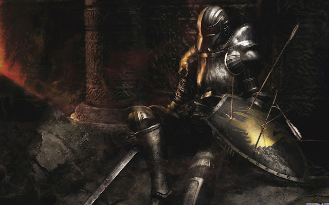 dark souls armor shiled arrows sword backgrounds