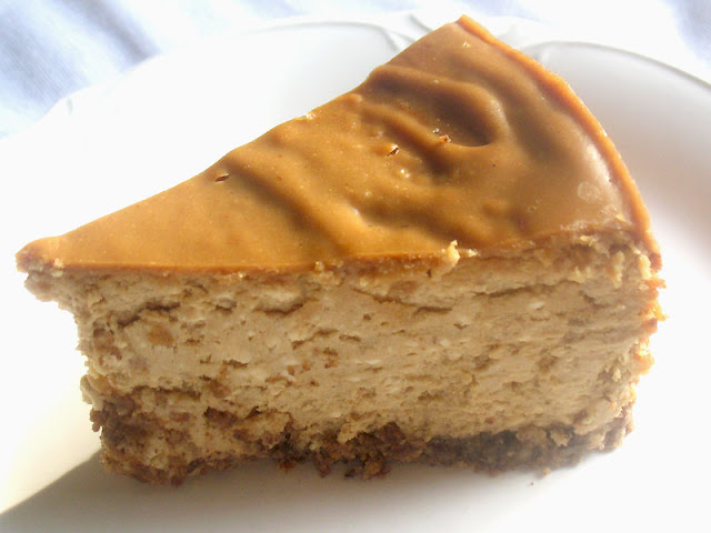 Slice of heavenly Peanut Butter Cheesecake