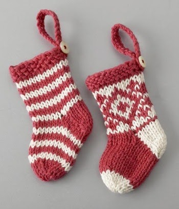 Free Christmas  Knitting  Patterns  STRIPED AND FAIR ISLE 
