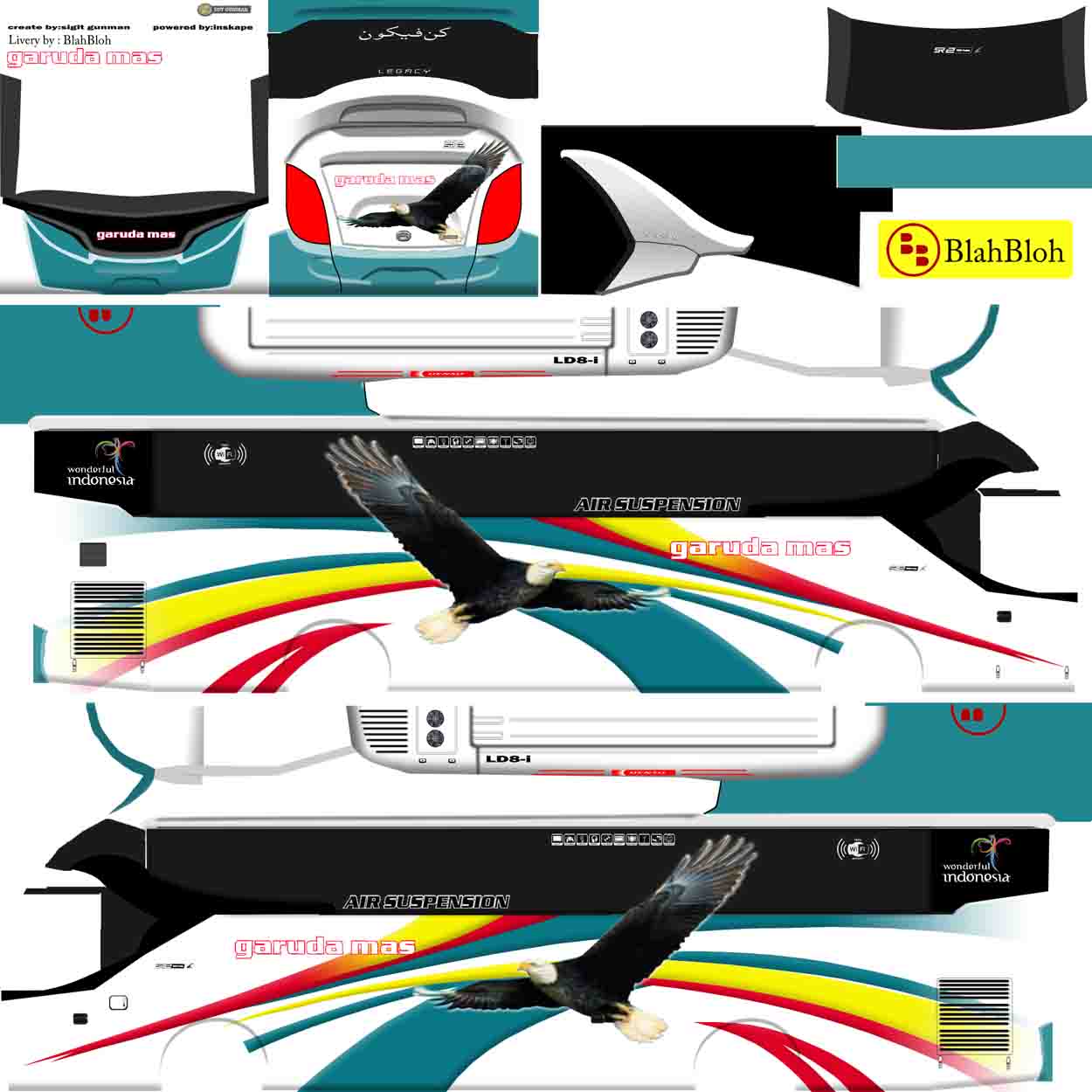 garuda mas livery bussid sr2