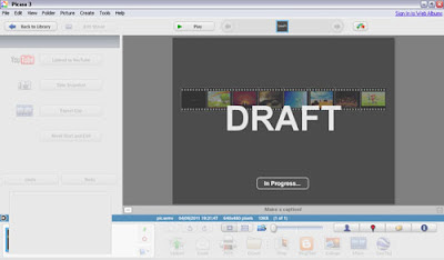 Membuat Foto Menjadi Video dengan Picasa3