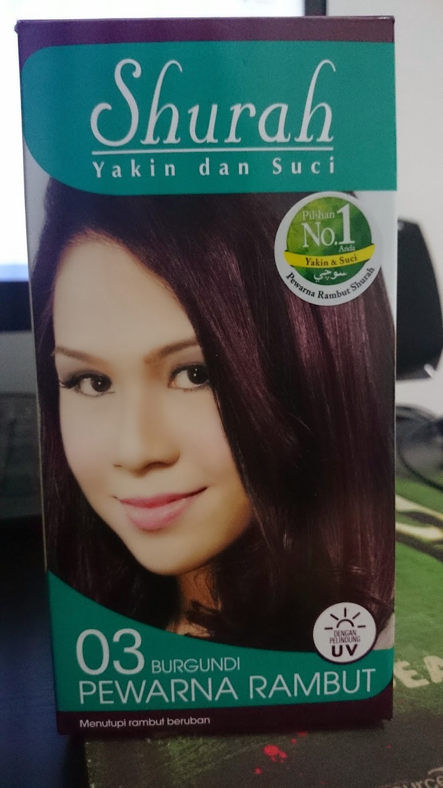  Pewarna  Rambut  Shurah 03 Burgundi Review and Instruction 