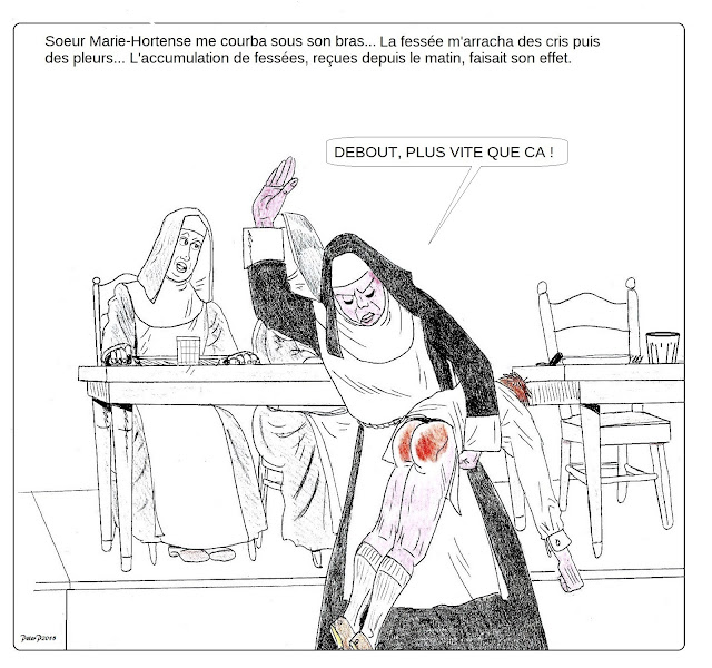 fessé par la religieuse