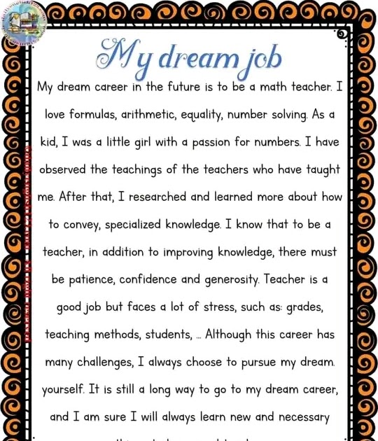 my dream job essay introduction