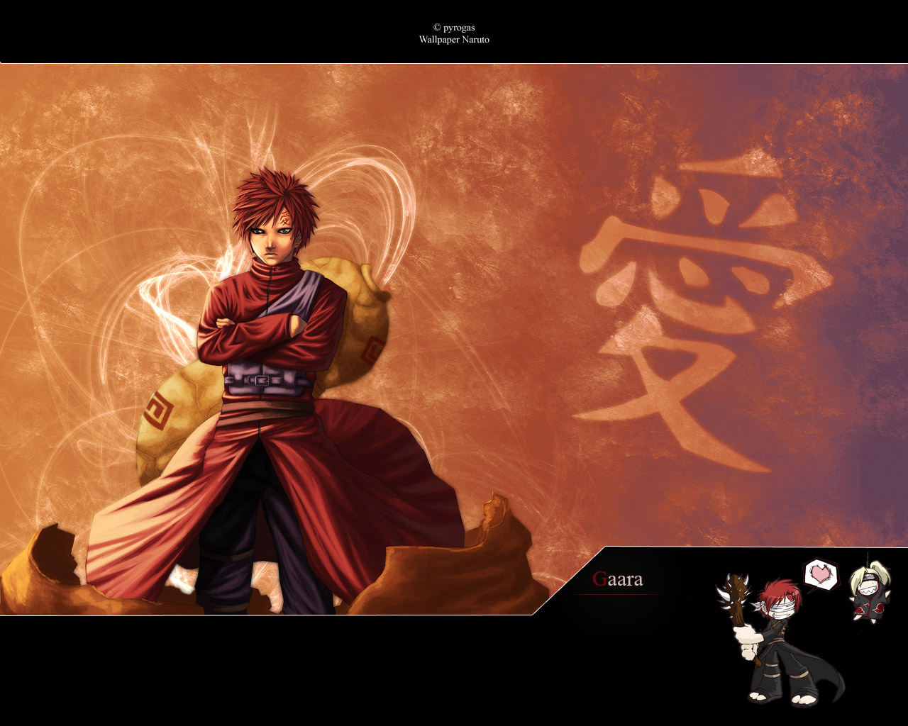 Gaara Shippuden Love Story  wallpapers