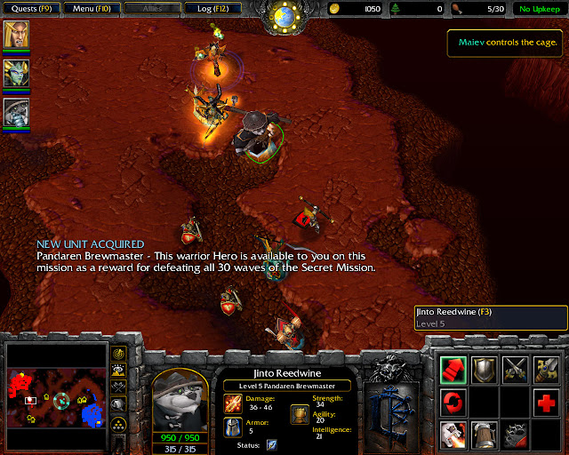 The Search for Illidan Mission 13 | Panda Hero Screenshot | Warcraft 3: The Frozen Throne