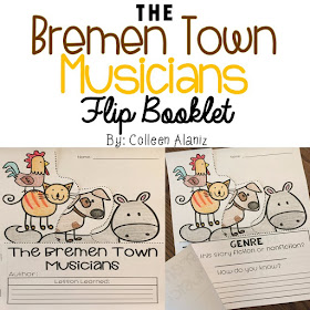 https://www.teacherspayteachers.com/Product/The-Bremen-Town-Musicians-Flip-Booklet-2862929