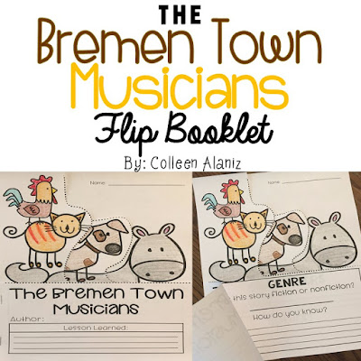 https://www.teacherspayteachers.com/Product/The-Bremen-Town-Musicians-Flip-Booklet-2862929