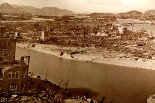 After Atomic Bomb in1945 Hiroshima Japan