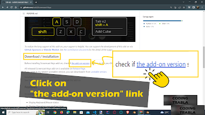 click on "the add-on-version" url