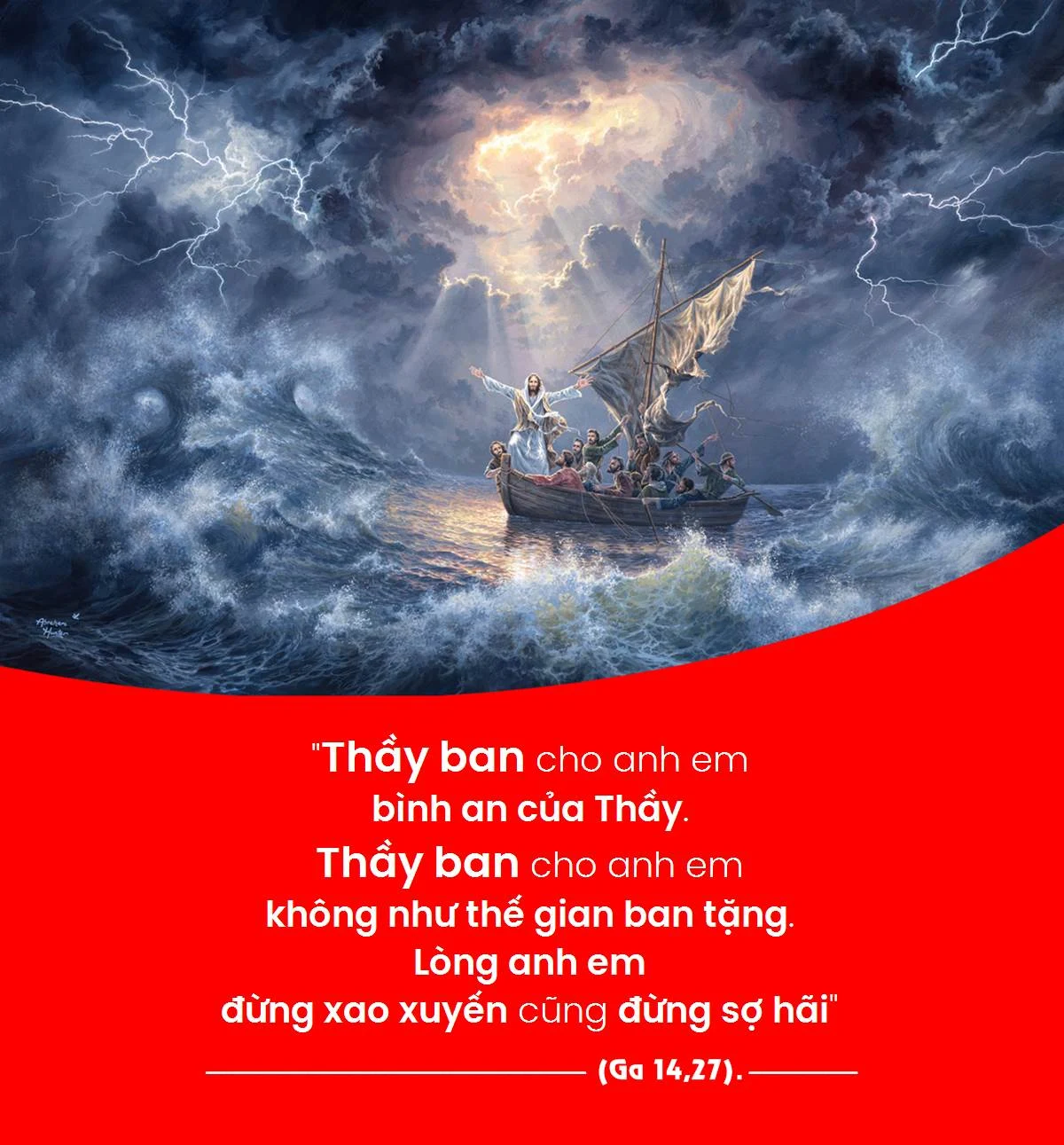 Thầy để lại bình an cho anh em, Thầy ban cho anh em bình an của Thầy