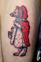 Tattoo Yonni-Gagarine : Little Red Riding Wolf