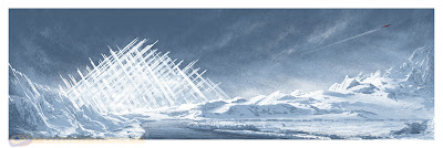 Mondo x DC Comics Screen Print Series - The Fortress of Solitude Screen Print by JC Richard