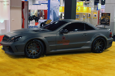 Platinum Motorsports SL65 AMG matte grey live Sema 2010