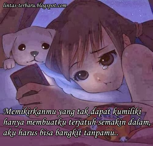 Gambar DP BBM Kata Kata Galau Putus Cinta  Caption 