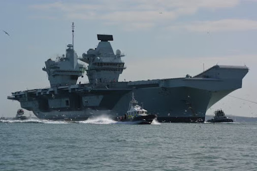 UK aircraft carrier, HMS Prince of Wales, breaks down off South Coast
