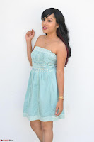 Sahana New cute Telugu Actress in Sky Blue Small Sleeveless Dress ~  Exclusive Galleries 019.jpg