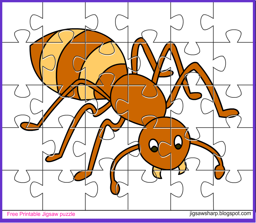 free printable jigsaw puzzle game ant jigsaw puzzle