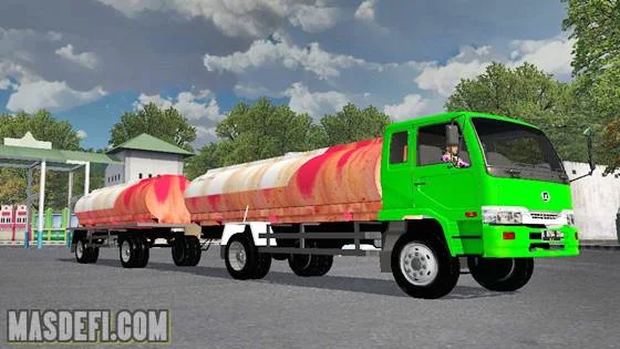 Mod Truck UD Nissan PK260 Tangki Gandeng
