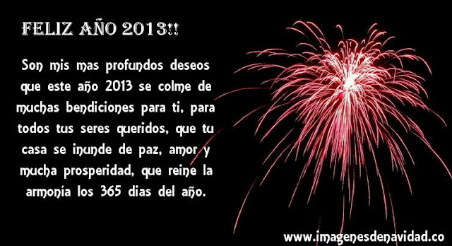 Tarjeta de feliz año 2013 