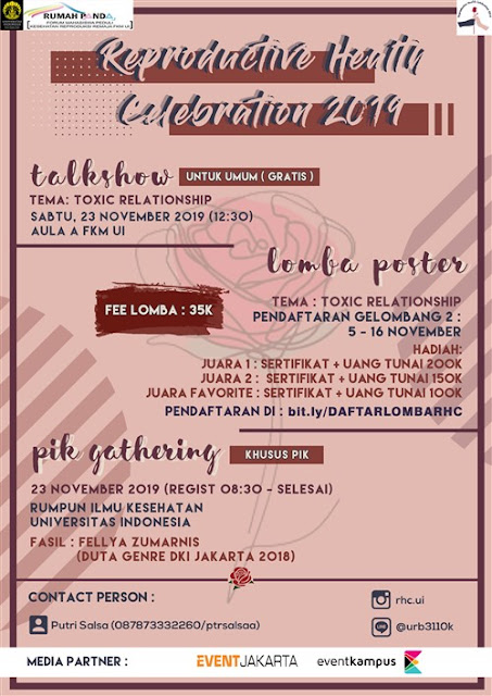 Lomba Poster FKM UI: REPRODUCTIVE HEALTH CELEBRATION