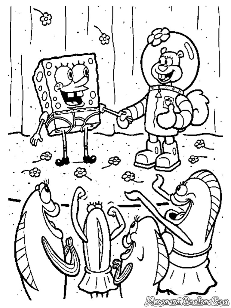 Mewarnai SpongeBob SquarePants Mewarnai Gambar