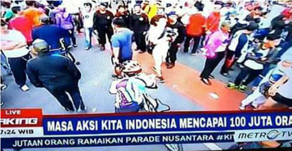 Metro TV Buat Klarifikasi Terkait Judul Berita 'Masa Aksi Kita Indonesia Mencapai 100 Juta' 