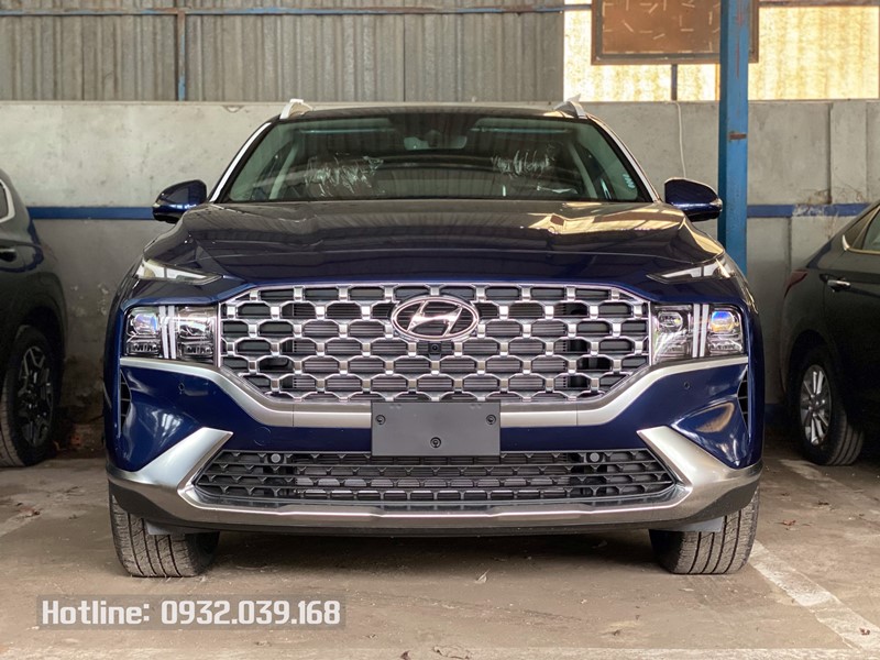 Hyundai SantaFe 2021 màu xanh đại dương