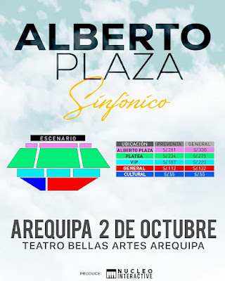 Alberto Plaza llega a Arequipa con Tour Sinfónico - 2 de Octubre