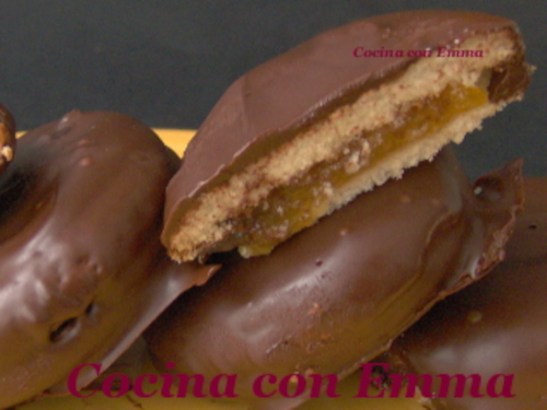 Galletitas rellenas de naranja