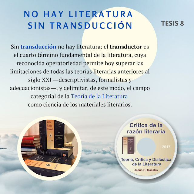 Jesús G. Maestro, Crítica de la razón literaria