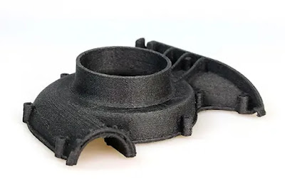 Automotive part 3D printed in carbon-filled nylon