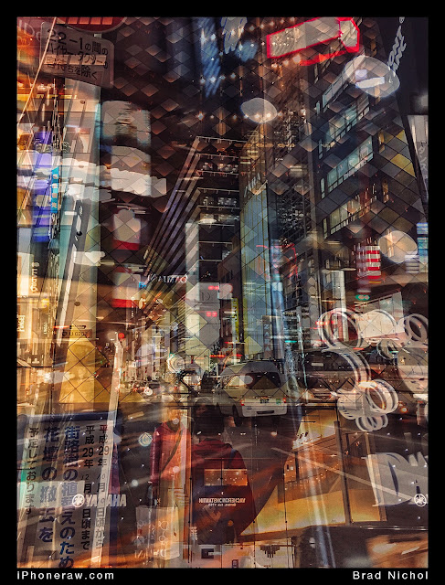 Multiple exposure, taken on iPhone, Ginza, Japan