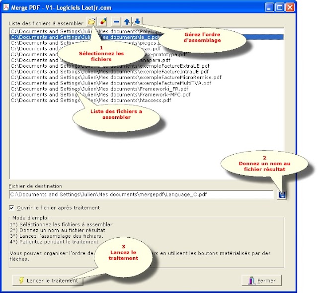 Merge PDF : concaténer plusieurs fichier PDF en un seul