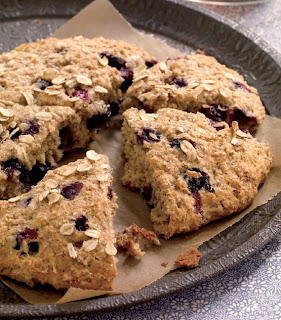 Double Grain Blueberry Scones